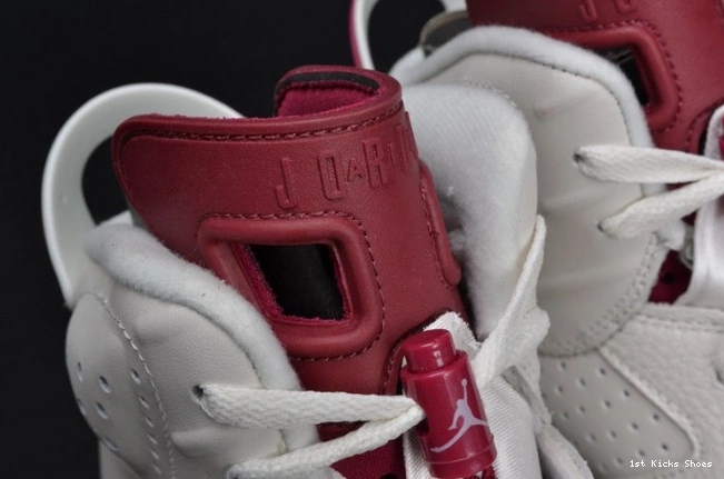 1st Kicks Maroon white Jordan 384664-116 Air 6 Retro 0811